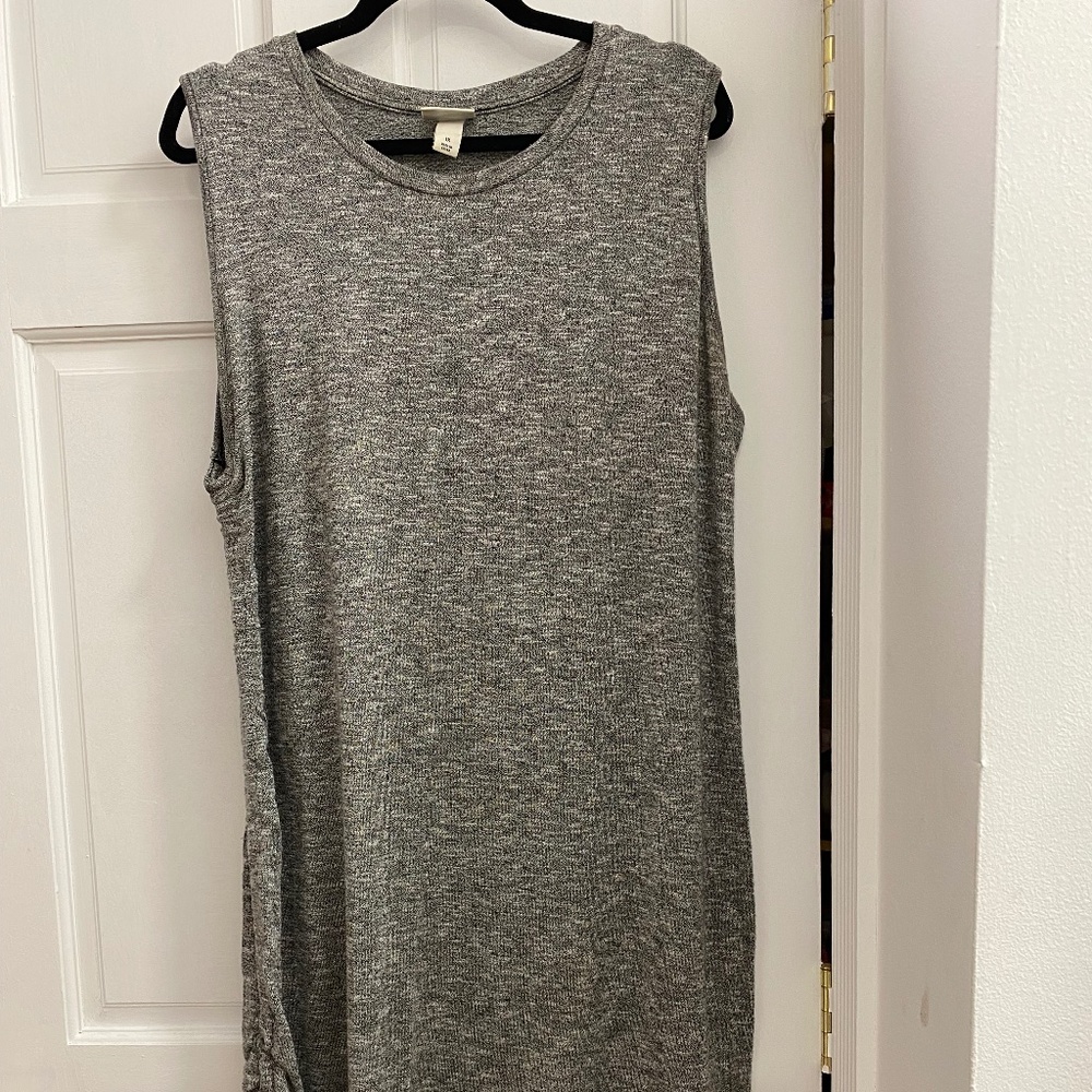Ava & Viv - Sleeveless Grey Dress - 1X